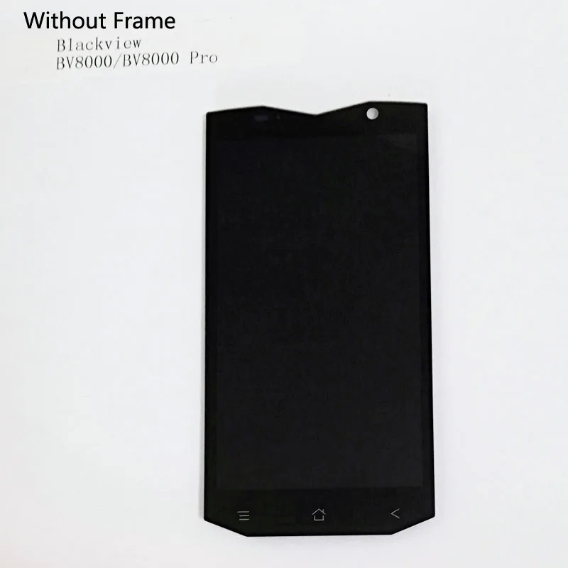 5.0 Inch For Original BLACKVIEW BV8000 Pro LCD Display + Touch Screen Digitizer Assembly Replacement Parts  With Frame