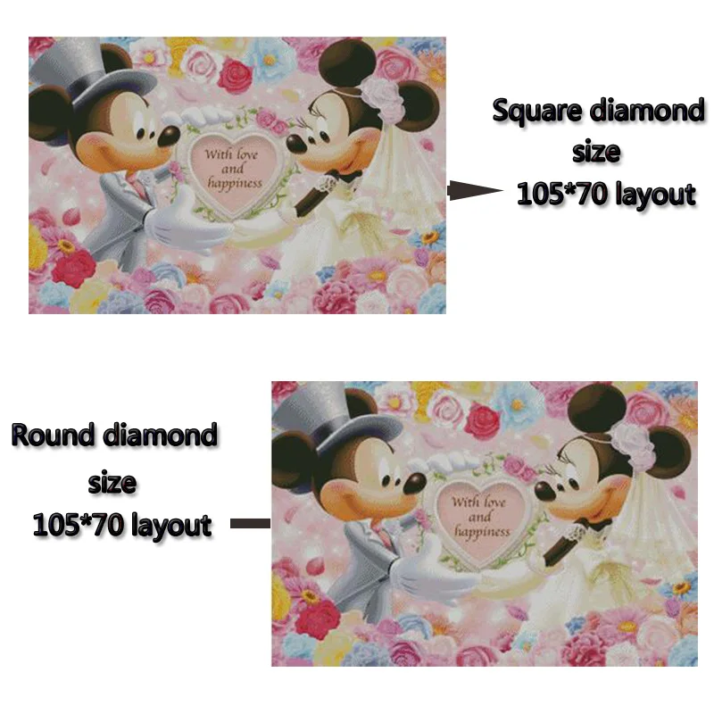 Diamond Painting Cartoon Mouse Full Round/ Square Embroidery Home Decoration 191 | Дом и сад
