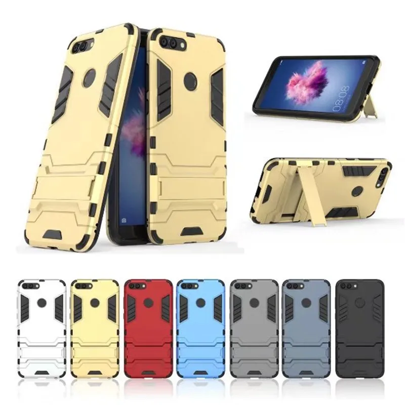 Для Huawei P Smart Cover случае Железный человек подставка держатель жесткий чехол для
