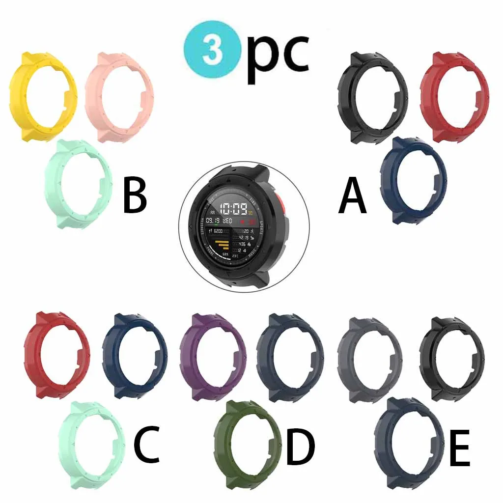 3 шт. защитный чехол для смарт часов Xiaomi Huami Amazfit Verge A1801|Смарт-аксессуары| |