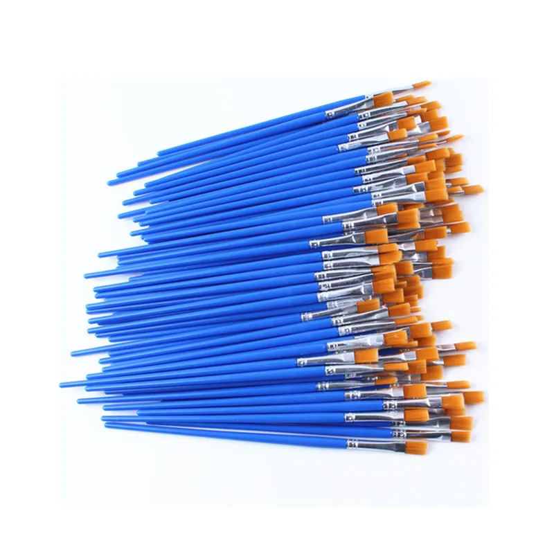 20 Pcs Same Size Small Fine Nylon Hair Paint Brushes Set For Watercolor Acrylic Oil Painting Brushes Drawing Art Supplies