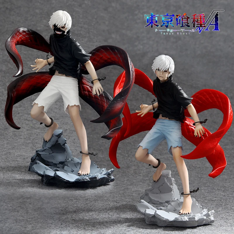 2 головы отличная модель Tokyo Ghoul фигурка канеки Кен меланин ПВХ игрушки Аниме