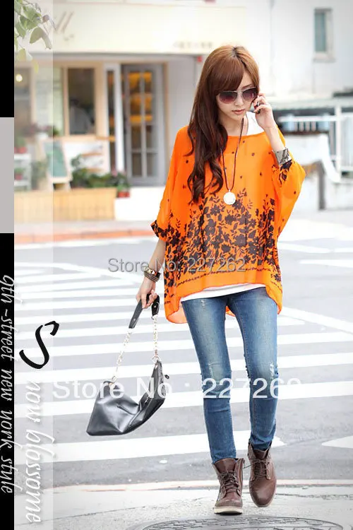 2015 new best summer women chiffon dresses fashion Bohemia print chffion wide size very cheap with good quality blouse |