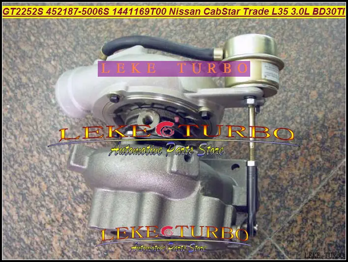 GT2252S 452187-0001 452187-0003 709693-452187 0005 1441169T00 турбо для Nissan CabStar Trade M100 L35 1996-BD-30TI 3.0L |