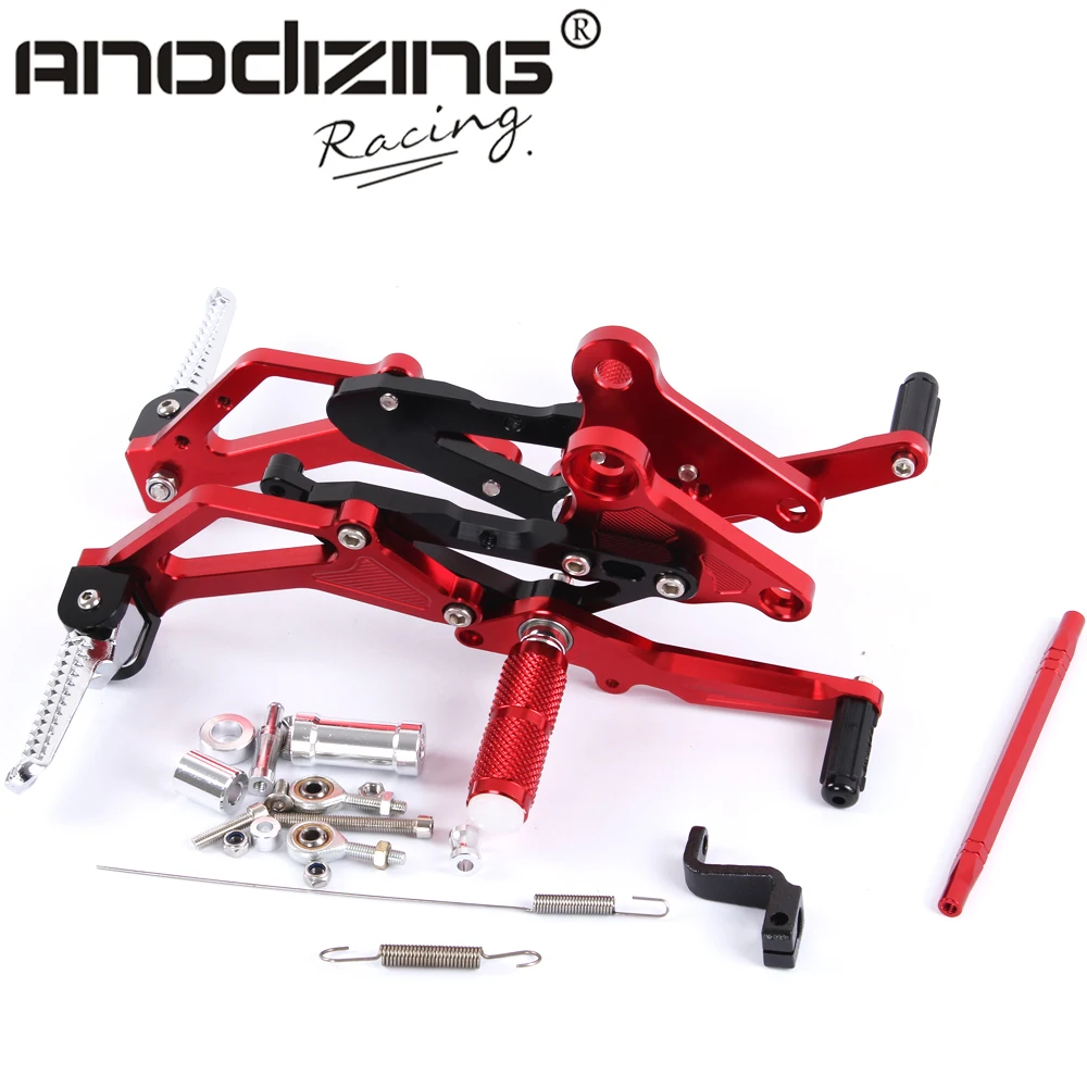 Полный ЧПУ алюминиевый Мотоцикл Rearsets Задний Комплект Для Honda Гром MSX 125 (2012 2015)|set a