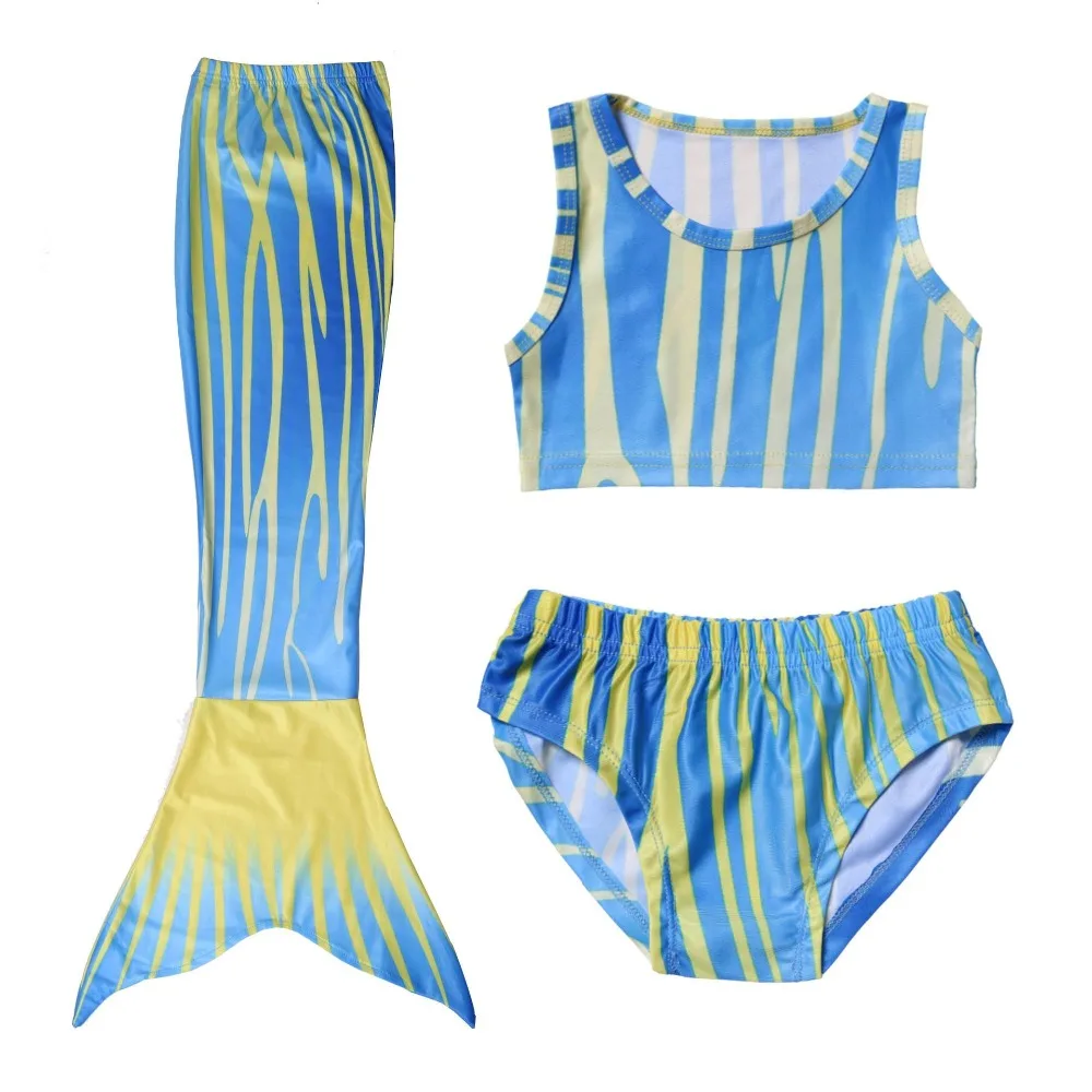 Nieuwe 2018 Meisjes Kids Mermaid Tail Bikini Badpak Fancy Swimmable Wear Cosplay Anime Kostuums Kinderen Badmode Kleding Set |