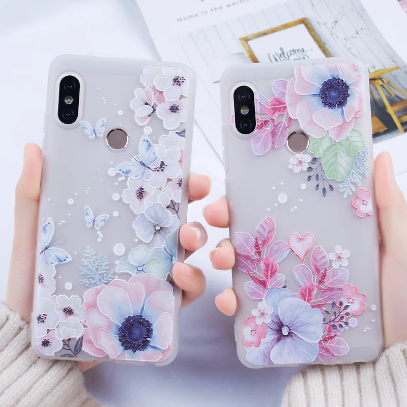 3D рельефные Чехлы для телефона Xiaomi Redmi Note 4 4X чехол 5 Pro 5A Plus S2 силиконовый mi 8 SE Red 6 Max