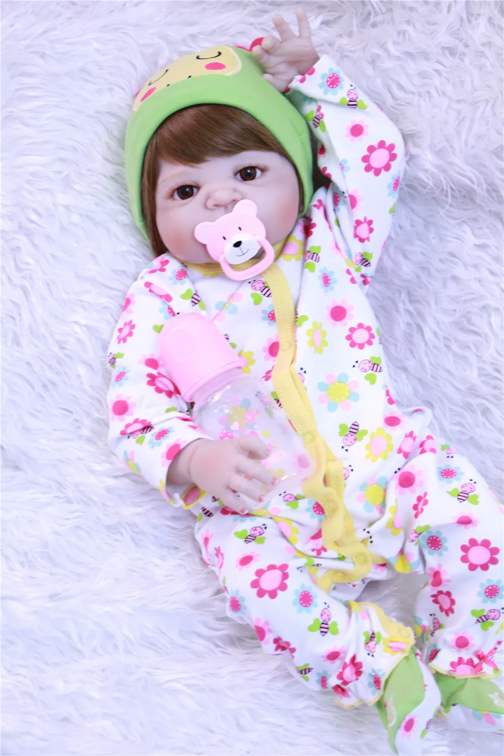 Boneca reborn npk Dolls полностью силиконовая кукла baby girl Кукла Bebes realista детский подарок