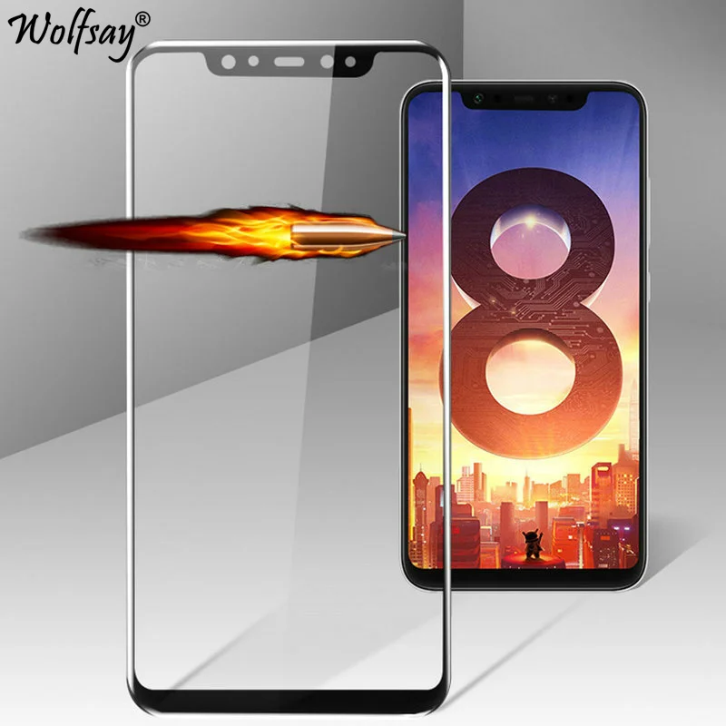 Protector de pantalla de vidrio templado para Xiaomi Mi 8, pel&iacute;cula antiexplosi&oacute;n para Xiaomi Mi 8, 9H, 2 uds.-0