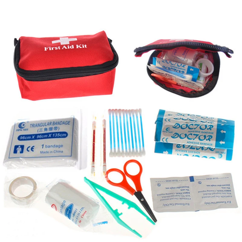

Hot Sale Emergency survival bag Mini Family First Aid Kit Sport Travel kits Home Medical Bag Outdoor Car First Aid Bag