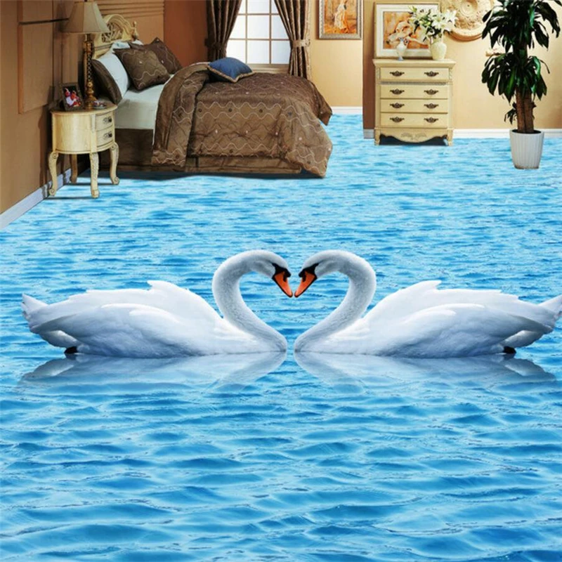 Пользовательские кран гостиной спальни 3D напольная плитка для рисования