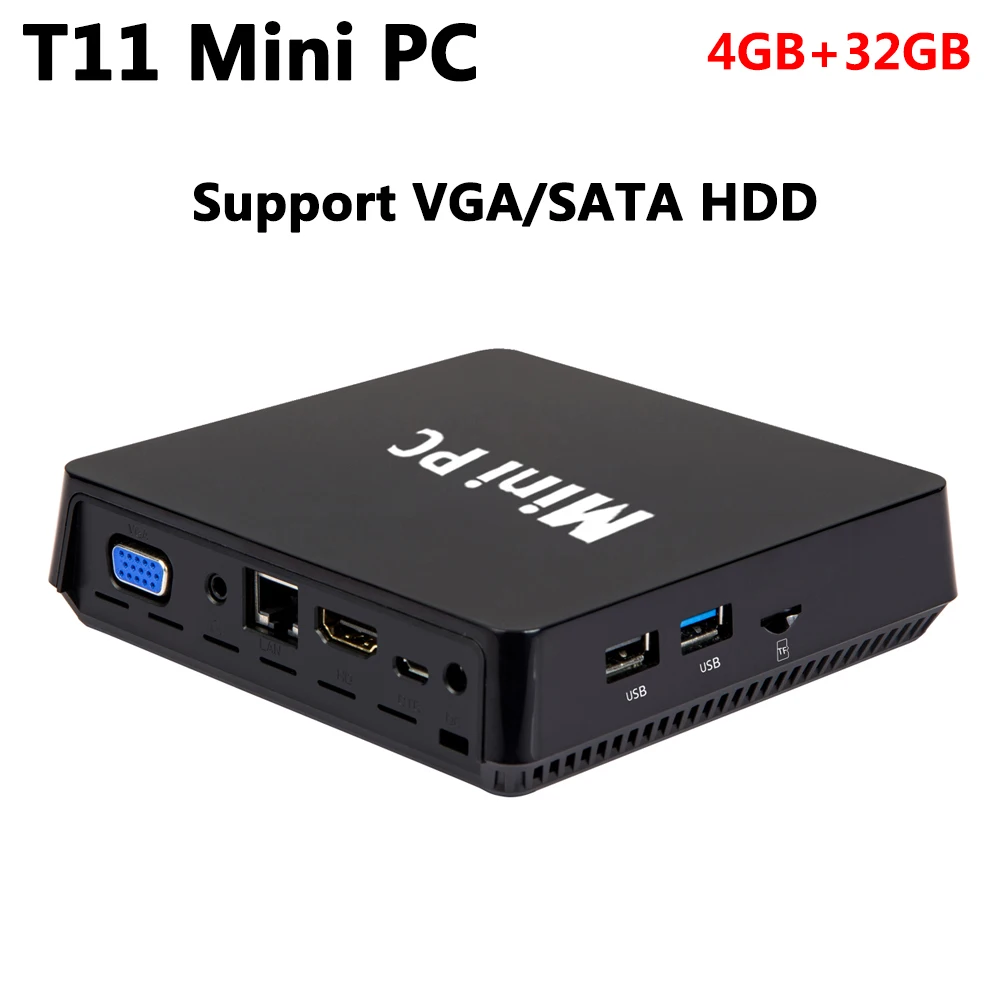 Фото T11 мини-ПК Intel Atom X5 Z8350 4 Гб Оперативная память 32 ГБ Встроенная Поддержка 2 5 дюйма SATA T11 мини-ПК Intel Atom X5 Z8350 4 Гб Оперативная память 32 ГБ Встроенная Поддержка 2 5 дюйма SATA