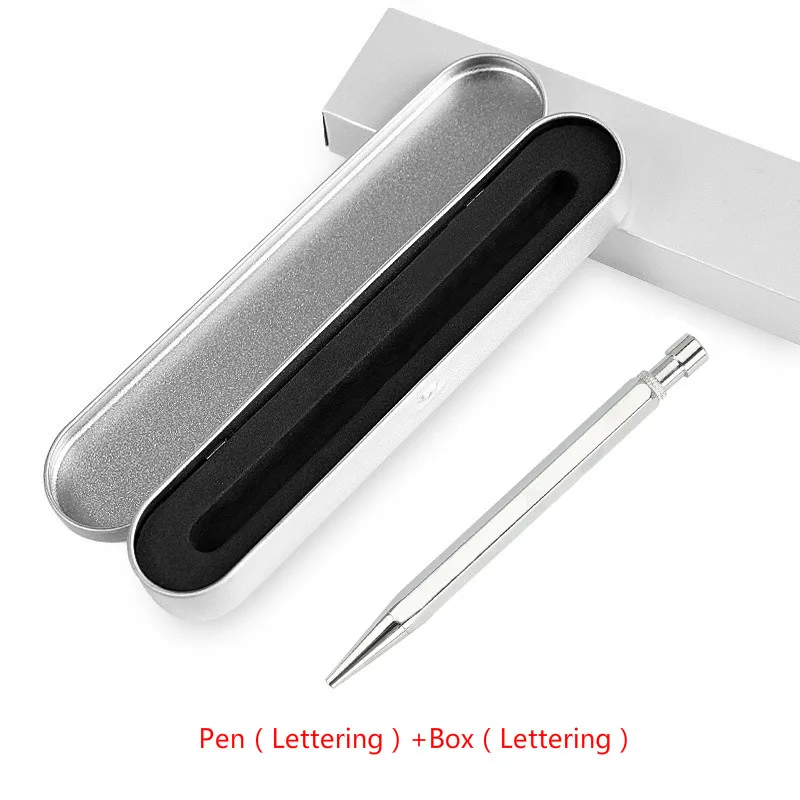 S-Pen Logo Box Logo Высококачественная Шариковая ручка для письма, универсальные канцелярские принадлежности, латунная металлическая ручка с гравировкой на Ваше имя, подарочные ручки для офиса - Цвет: S-Pen Logo Box Logo