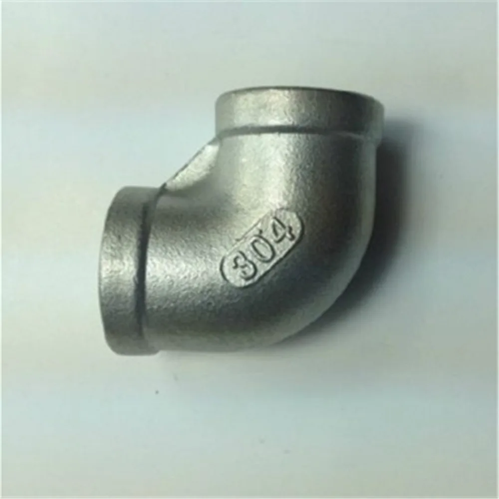 Правый угол локоть 1 &quot3/4&quot 1/2 &quotBSPP резьба Женская нержавеющая сталь 304