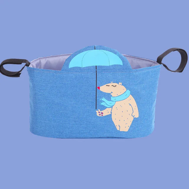 blue bear Рюкзак для мамочек сумки для коляски детской сумки детские Модная детская коляска, органайзер, сумки для подгузников, сумка для подгузников, аксессуары, чашка, многофункциональная, для портативной детской коляски - Цвет: blue bear
