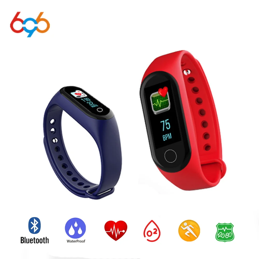 696 M3 Smart группа крови Давление браслет Heart Rate Фитнес трекер Bluetooth Смарт для iOS Android PK