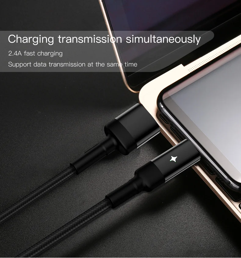 Yesido CA28 Smart power Off Micro USB кабель для samsung Xiaomi 2.4A кабель для быстрой зарядки автоматическое отключение USB шнур телефонный кабель для передачи данных