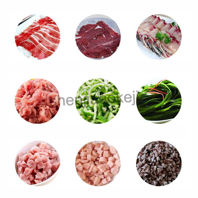 Commercial Stainless Steel Cutting Machine Multi-function Automatic Cut Pork Meat Grinder Household Electric Cutter 220v | Бытовая