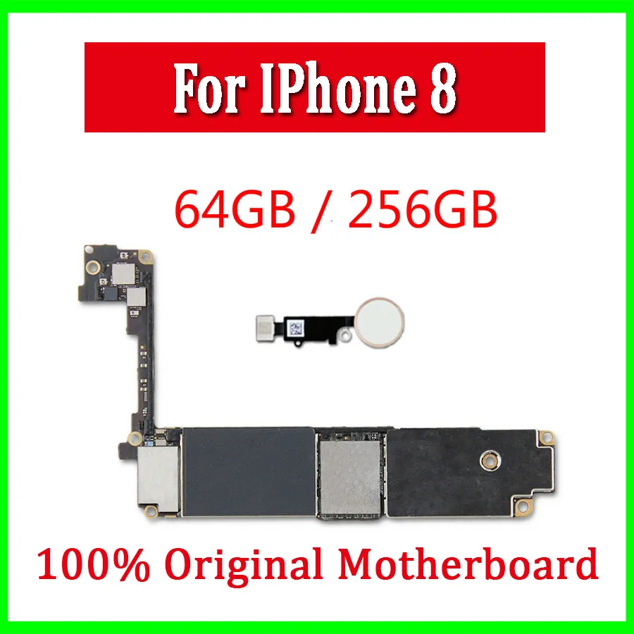 64 Гб 256 ГБ для iPhone 8 материнская плата оригинальная Логическая с/без сенсорной ID