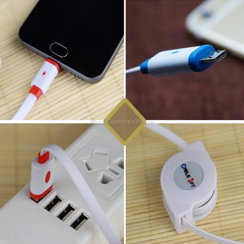 1 м/2 м/3 м Выдвижной Micro USB кабель для samsung Galaxy J3/J5/J7/A3/A5/A7 S7/S6/Edge Note 5 EU настенный адаптер зарядного устройства для телефона