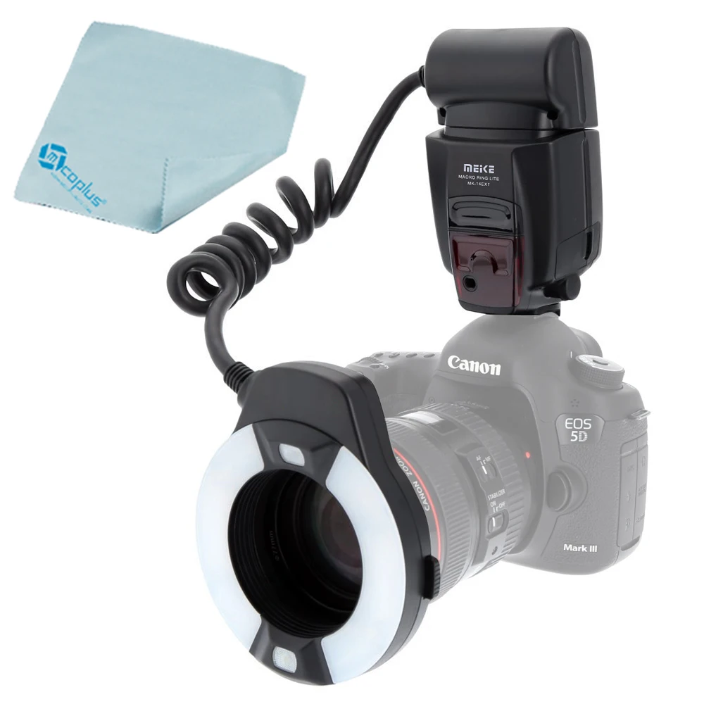 Meike MK 14EXTC макро кольцо TTL Flash E с светодиодный фокуса объектива Цифрового