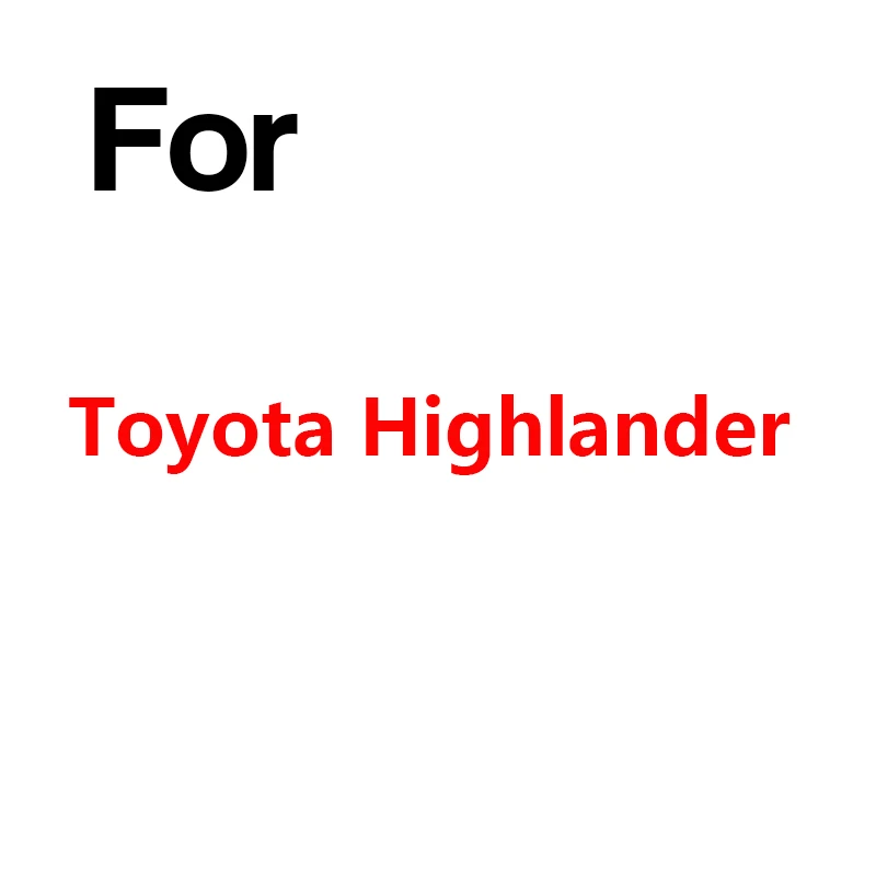 For Highlander Buildreamen2 покрытие автомобиля, защита от солнца, снега и дождя; зимние Защитная крышка Водонепроницаемый для Защитные чехлы для сидений, сшитые специально для Toyota Corolla Highlander E'Z 4runner FJ Cruiser для Toyota Alphard/Vellfire - Название цвета: For Highlander