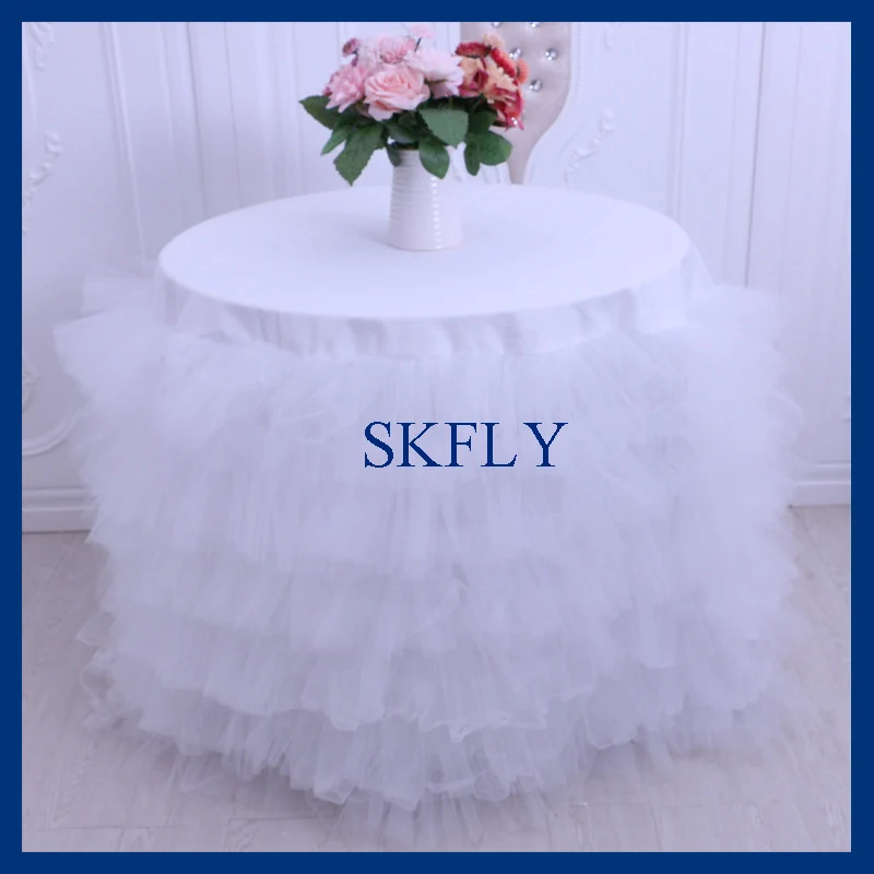 Красивая круглая Свадебная белая Тюль CL001C|table cloth|cake table clothcloth cloths |