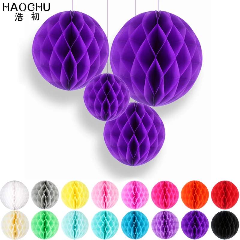 HAOCHU 4 шт./лот сотовые шары украшения для вечеринки сделанные своими руками