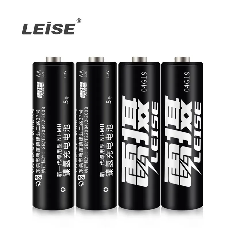 Leise AA 1300mAh аккумуляторная батарея 4 шт. 1 2 V nimh батареи с чехлом для микрофона