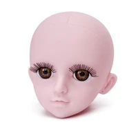 13 diy naked makeup bald head doll accessories for 60cm dolls naked nude 3d eyes bald head toys for girls gifts