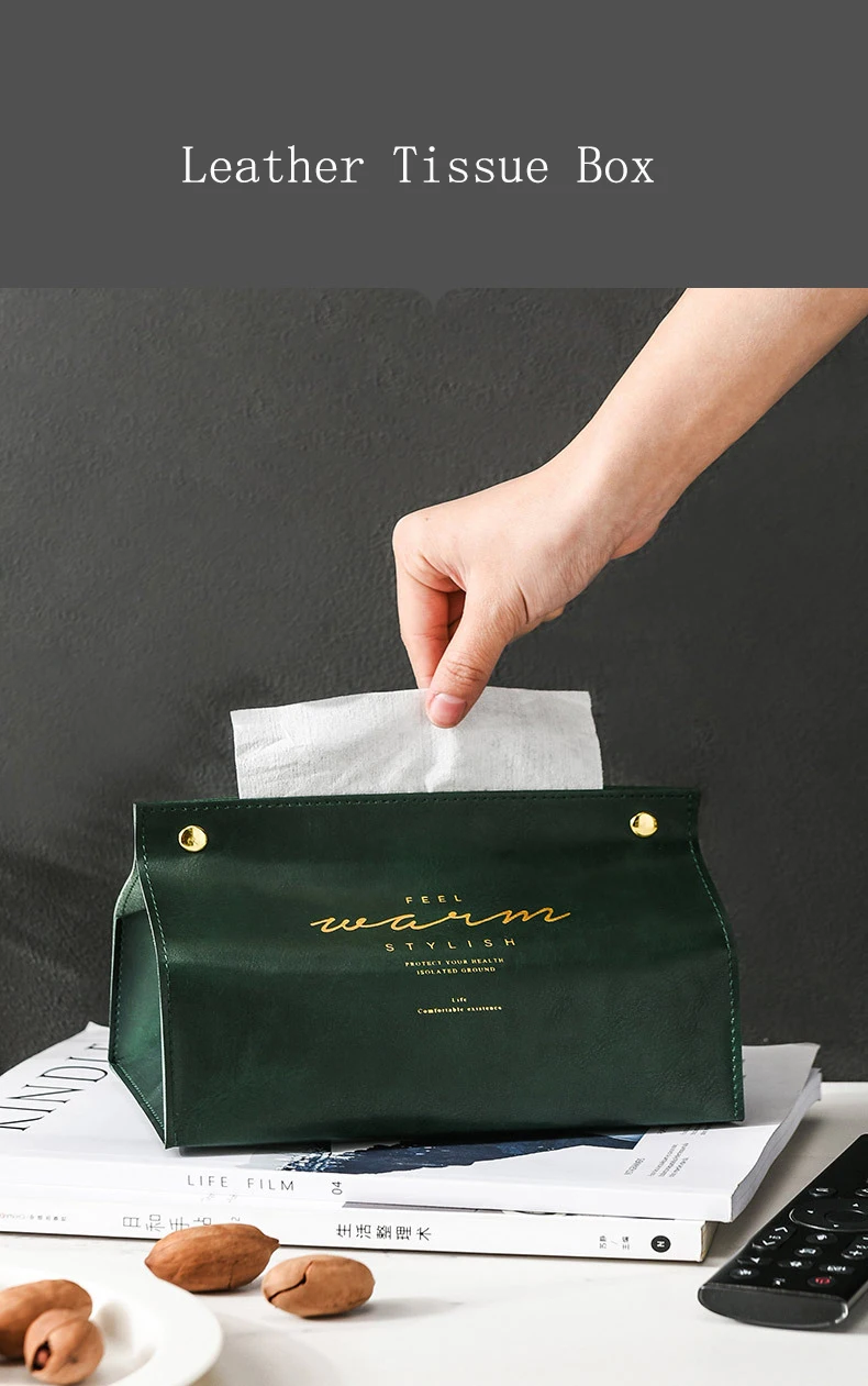 Коробка для салфеток из искусственной кожи, модный домашний декор, автомобильная бумажная салфетка для салфеток, коробка для хранения косметики, органайзер для косметики, коробки для хранения