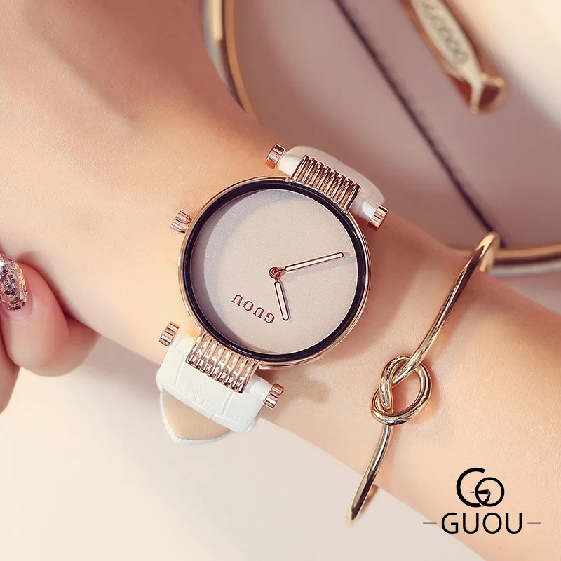 GUOU Women's Watches Luxury Watch Women Watches Top Brand Luxury Ladies Watch Clock relogio feminino reloj mujer montre femme