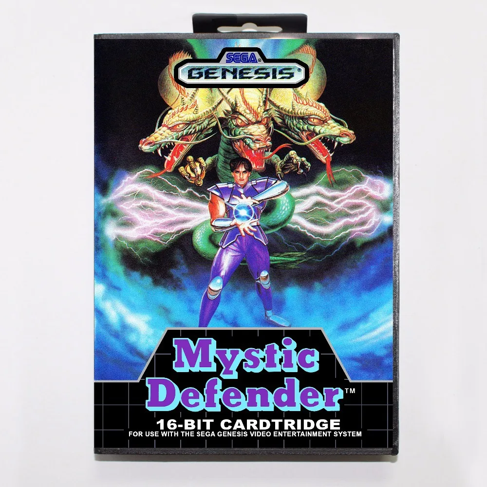 Игровой картридж Mystic Defender 16 бит игровая карта MD с розничной коробкой для Sega Mega Drive