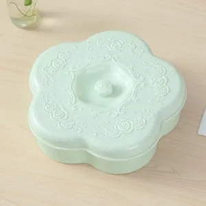 Домашний сливовый поднос для семян дыни, коробка для конфет, модная Фруктовая тарелка 27,5*8 см - Цвет: Зеленый