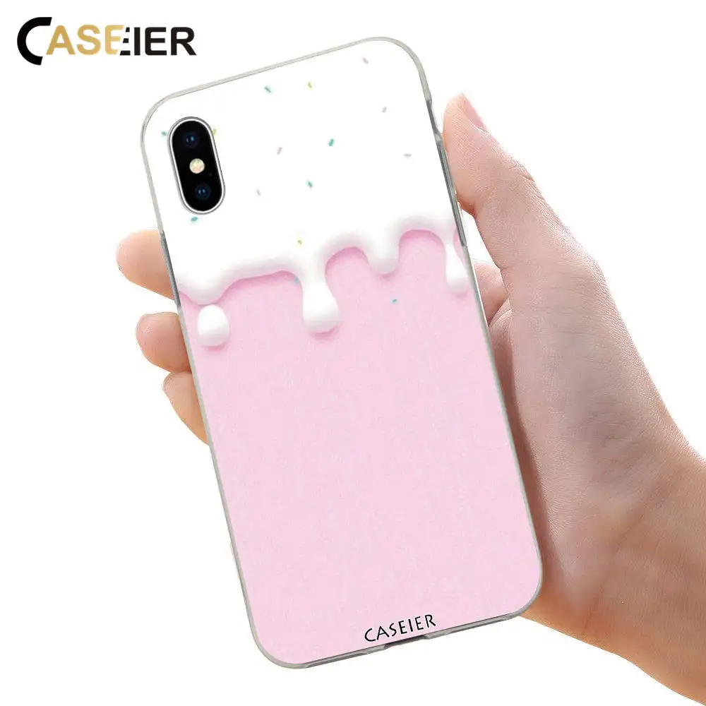 CASEIER чехол с мороженым для Huawei P30 P20 P8 P9 Pro чехлы узором телефона Honor 10 9 8X Mate 20 летние