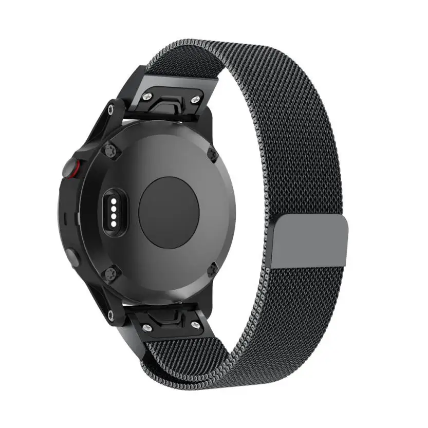 20 22 26мм наручный ремешок для Garmin Fenix 5S Смарт часы Миланский магнитный браслет из