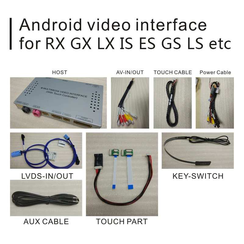 Android навигационная коробка для Lexus LS600h LS460 2005 2009 видеоинтерфейса и т. Д. С carplay GVIF