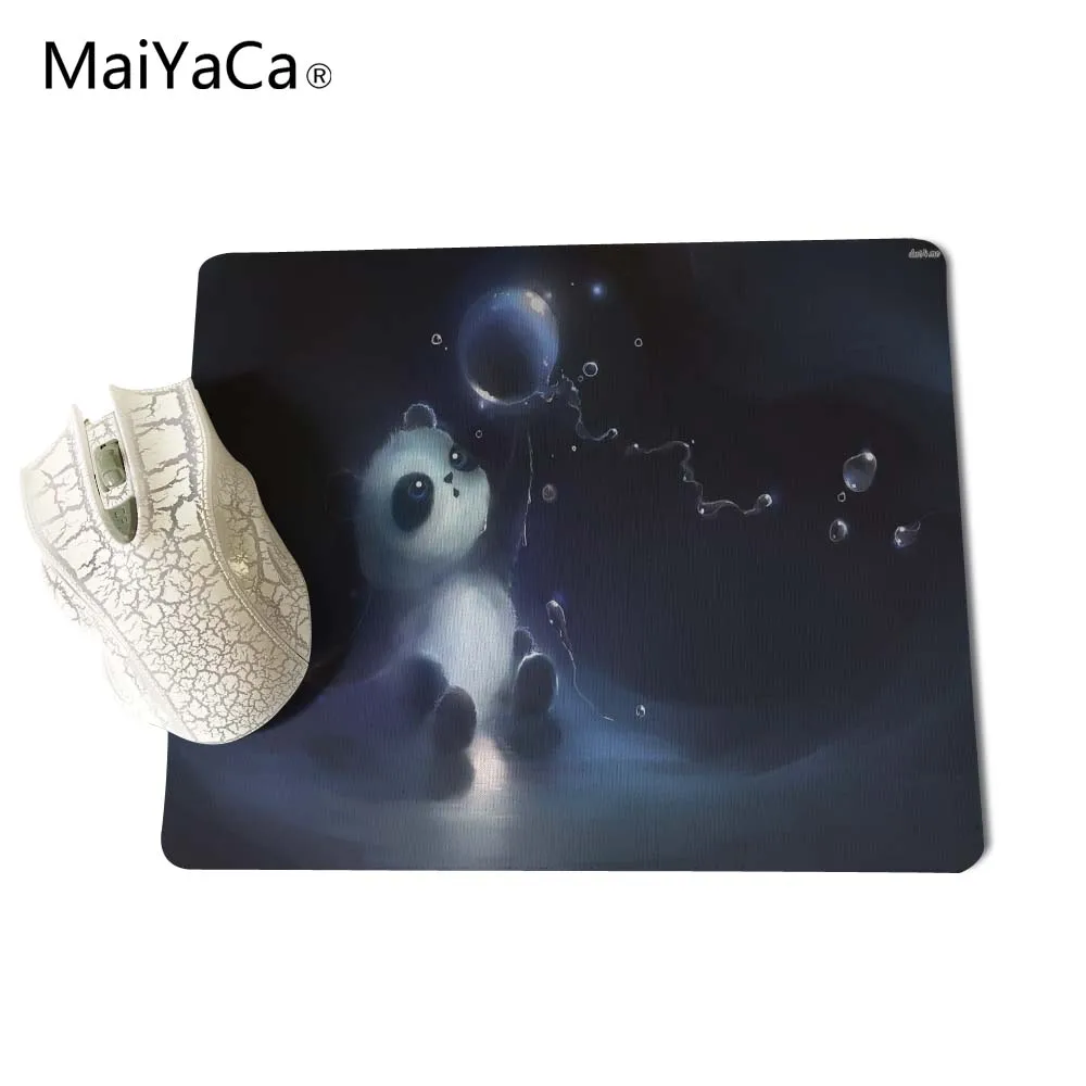 MaiYaCa милая картина панда резиновая коврик для мыши Коврик для стола 18*22 см и 25*29 см