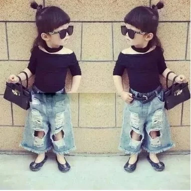 Футболка с вырезом лодочкой и брюки широкими штанинами|kids set|set fashionkids clothes set |