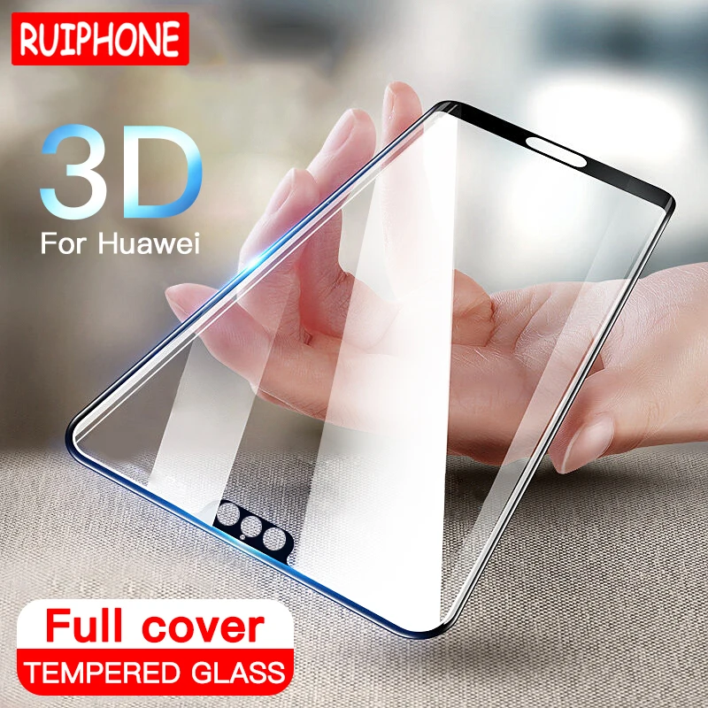 3D полное покрытие закаленное стекло для Huawei P20 Pro P10 Lite Plus Защита экрана Honor 10 8 9