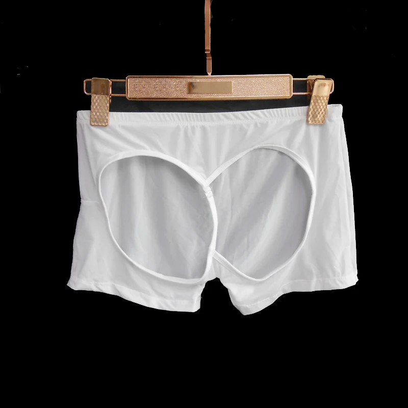 Сексуальные женские прозрачные экзотические трусики с открытой промежностью из