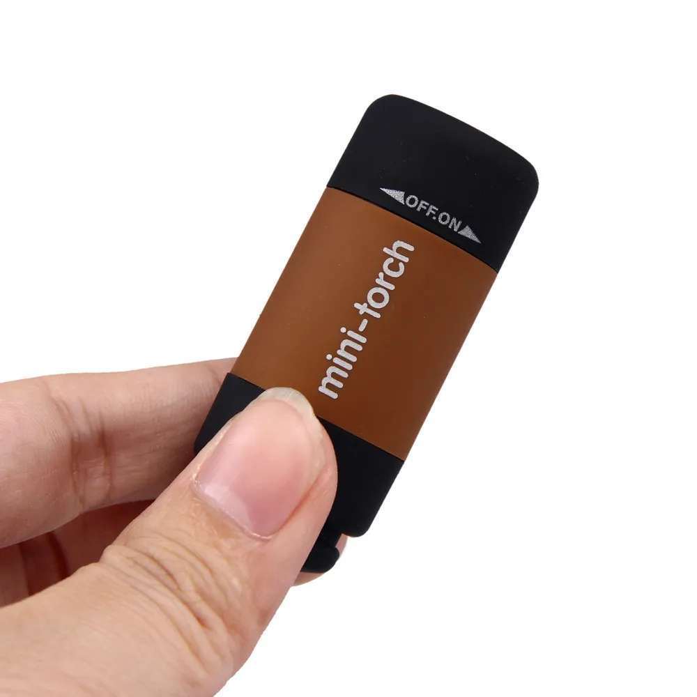 Мини-фонарик 0 3 Вт USB перезаряжаемый светодиодный фонарь наружное освещение для