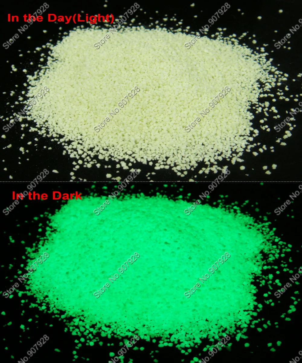 

50gram Luminous Green Color Light Super Bright Glow in the Dark Noctilucent Sand Particles for DIY Wishing Bottle&Holiday Gifts