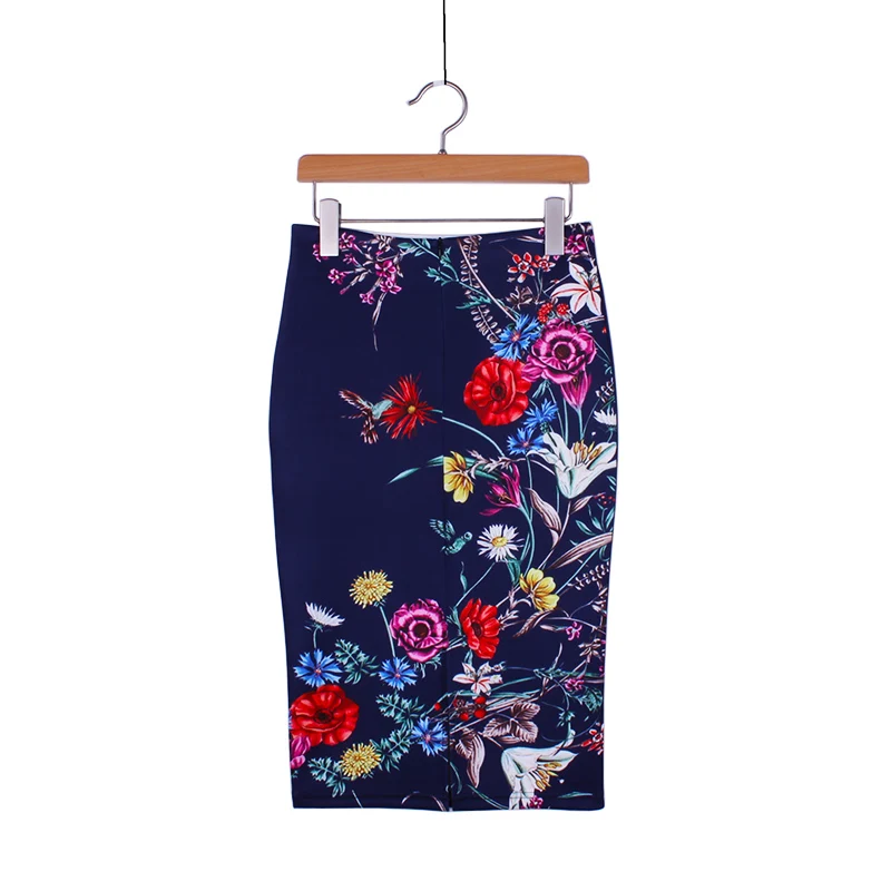 Женская юбка карандаш средней длины с цветочным принтом|skirt ladies|pencil skirtgirls pencil skirt |