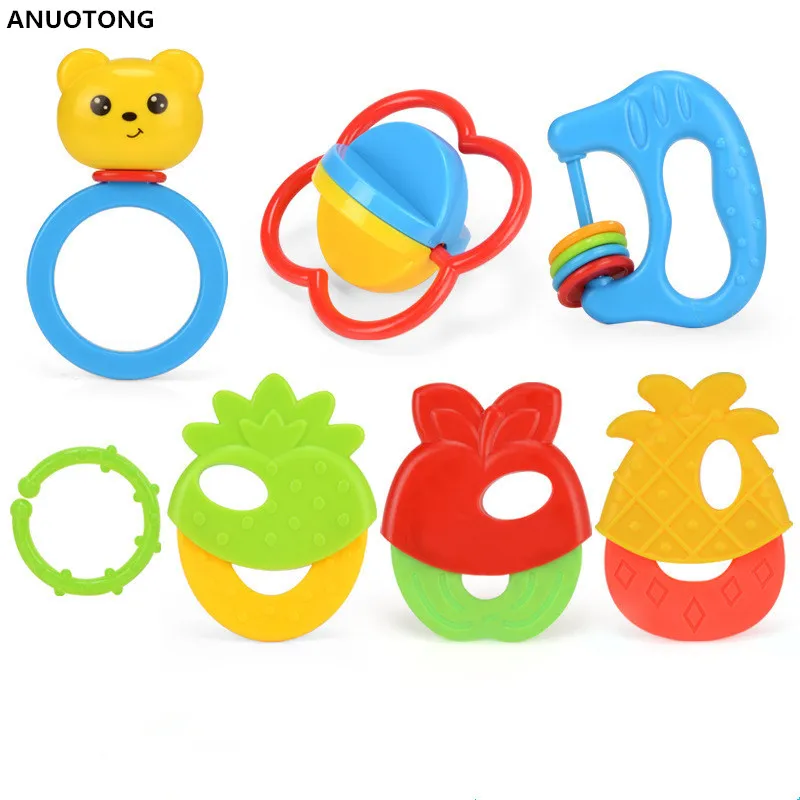 

Soft security Baby toys 0-12 Months Mobility Rattles puzzle game activity Baby teether Newborn gift Infant teaching aid toy