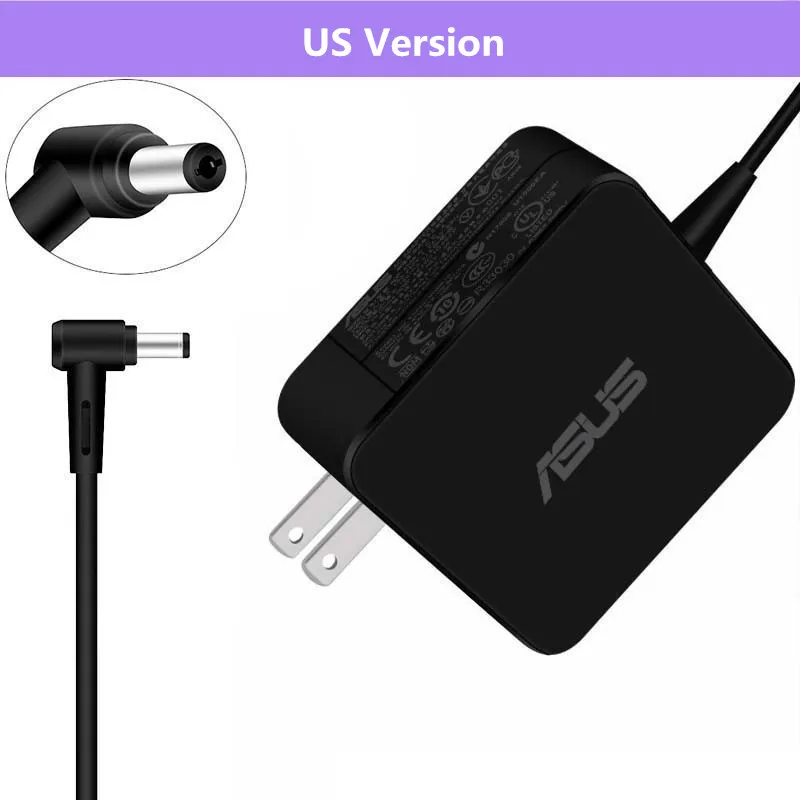 Красный ASUS 19V 3.42A 65 Вт 5,5*2,5 мм AC ноутбук адаптер питания зарядное устройство для Asus X45A X501A X550 X 550ZA X550LA F555 F555LA ADP-65AW - Цвет: Красный