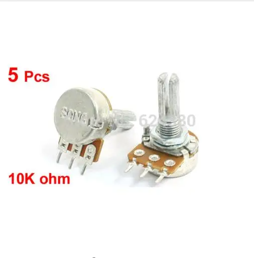 Одиночный поворотный линейный тип B потенциометр B10K 10K OHM Potenciometro 5% 2 Вт втулка вала