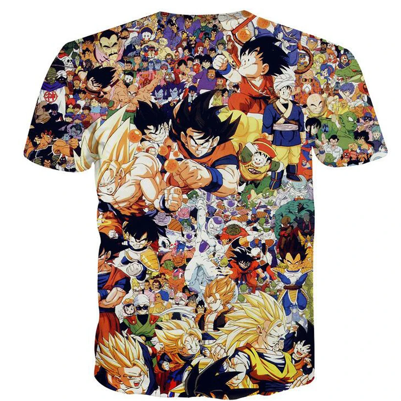 Mr.1991 новый список мультфильм Dragon Ball 3D печатных Мальчика Футболка От 7 до 20 лет