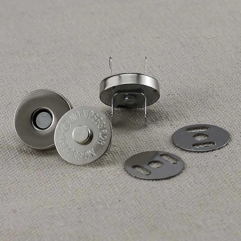 100 комплекты бронза/черный/серебро/золото магнитные кнопки застежка молния