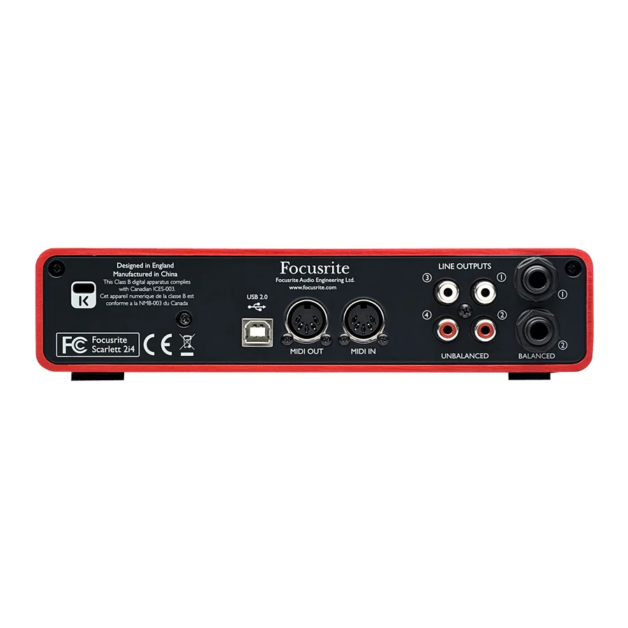 Обновленная новая звуковая карта Focusrite Scarlett 2i4 II 2 го поколения in/4 out с USB